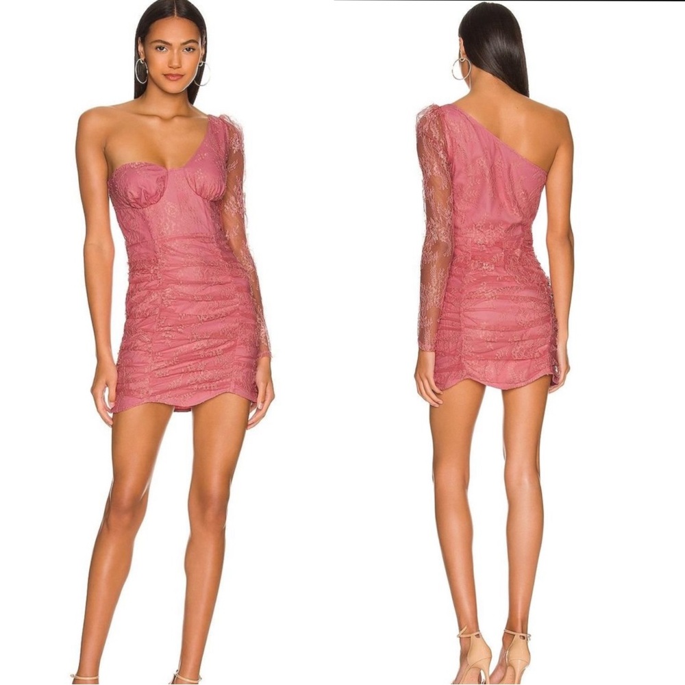 NWT | Majorelle Ilaria Lace Mini Dress in Pretty Pink